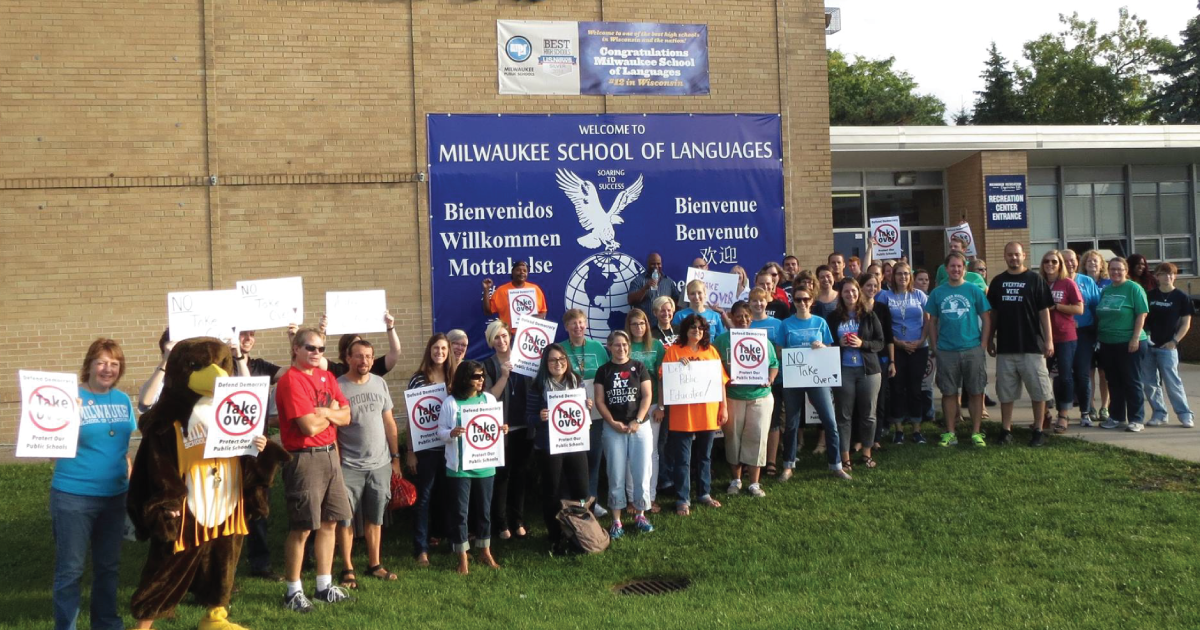 Milwaukee School of Languages Walk In for the Schools Our Students