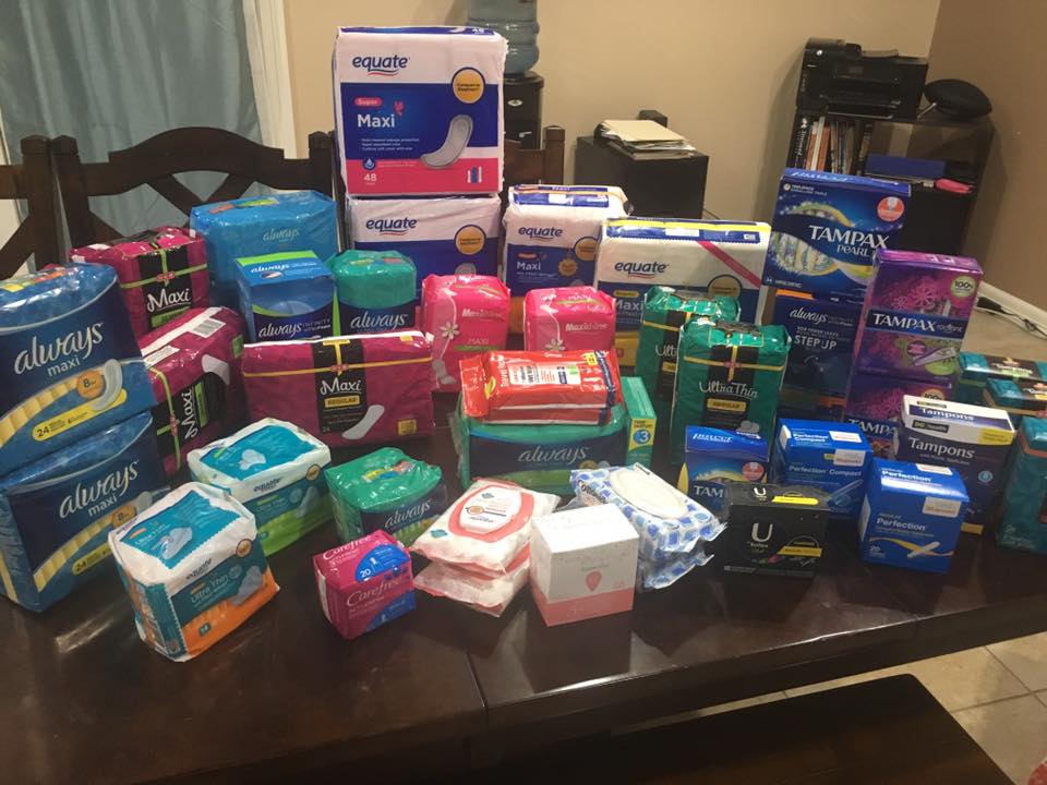 Donate to send menstrual hygiene products to those affected by