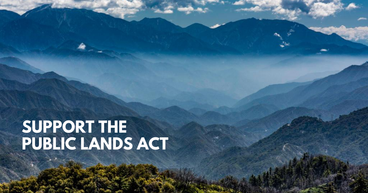 Support the PUBLIC Lands Act Action Network