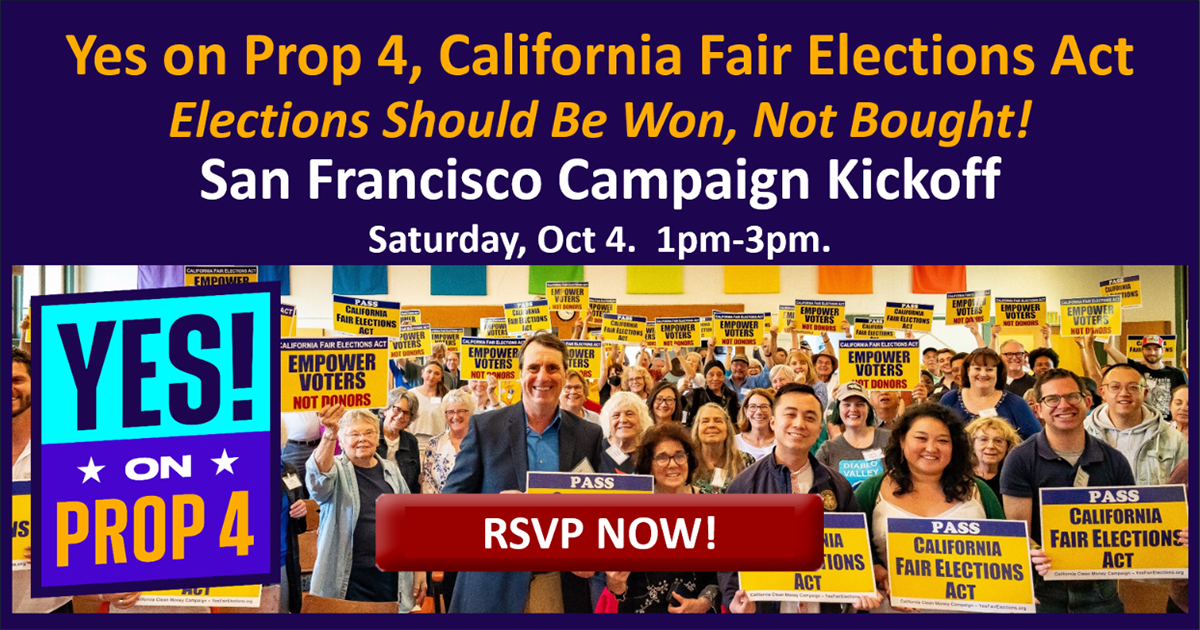 Come to the Yes on 4 San Francisco Campaign Kickoff & Rally!