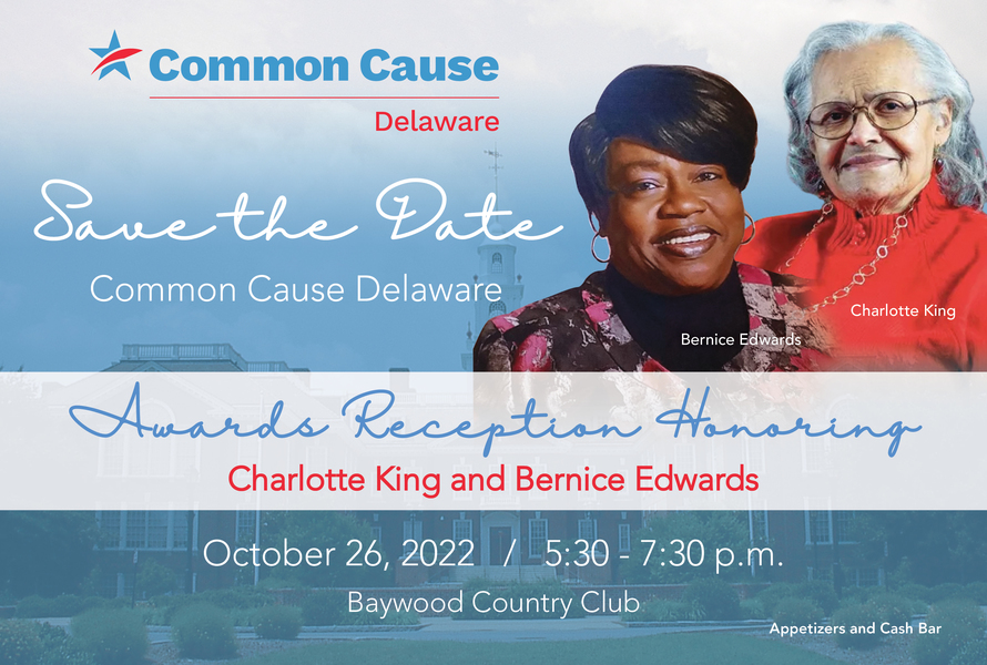 Common Cause Delaware Awards Reception Sponsorship