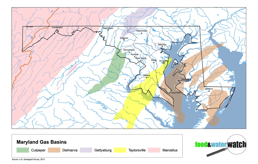 Maryland shale basins