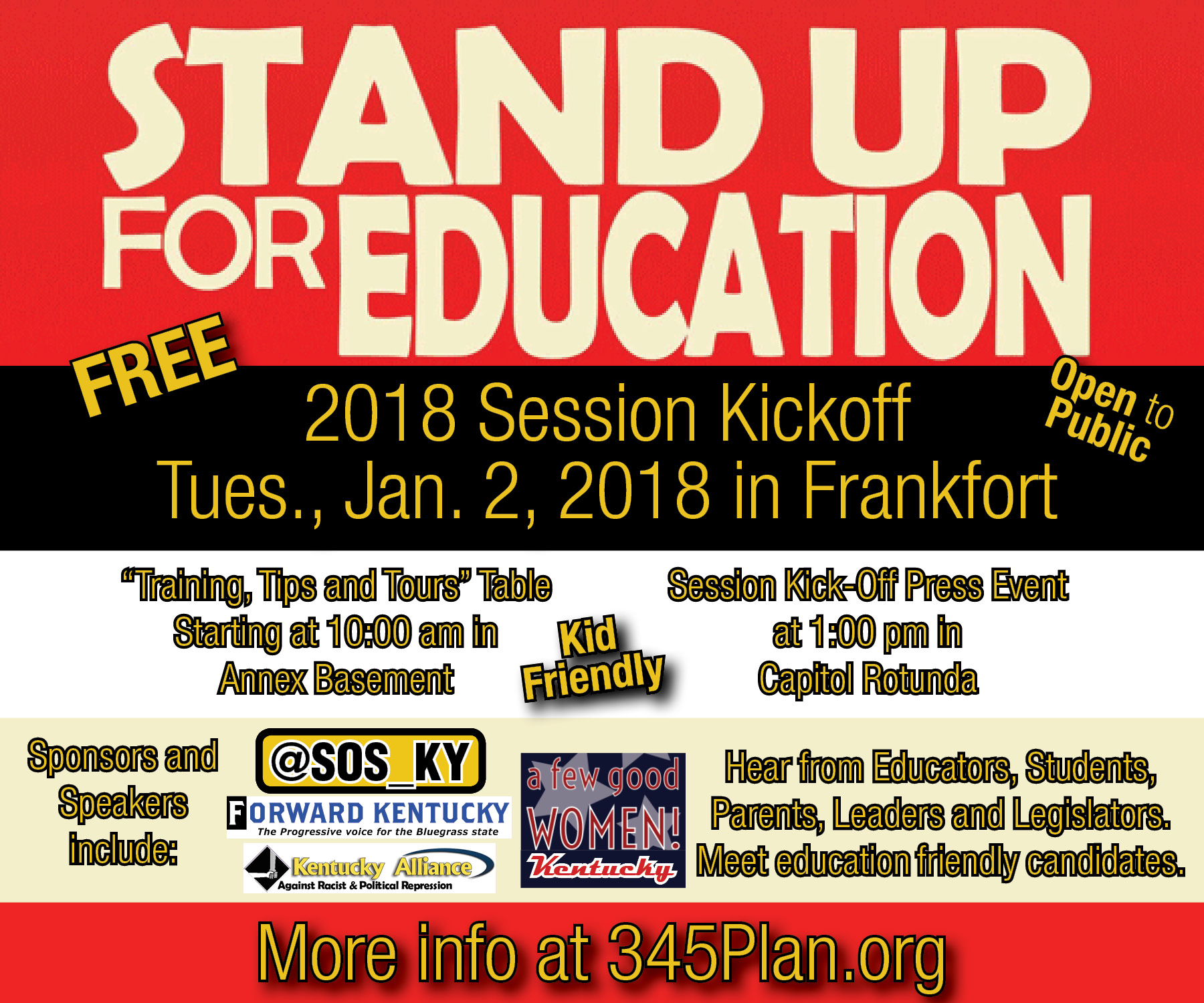 Stand Up for Education 2018 General Session Kick Off Action Network