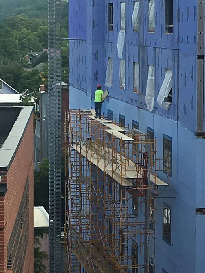 Dangerous Working Conditions in Ithaca: Hilton Canopy Hotel Development