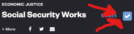 Vote for Social Security Works!