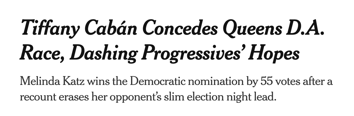 NY Times Headline
