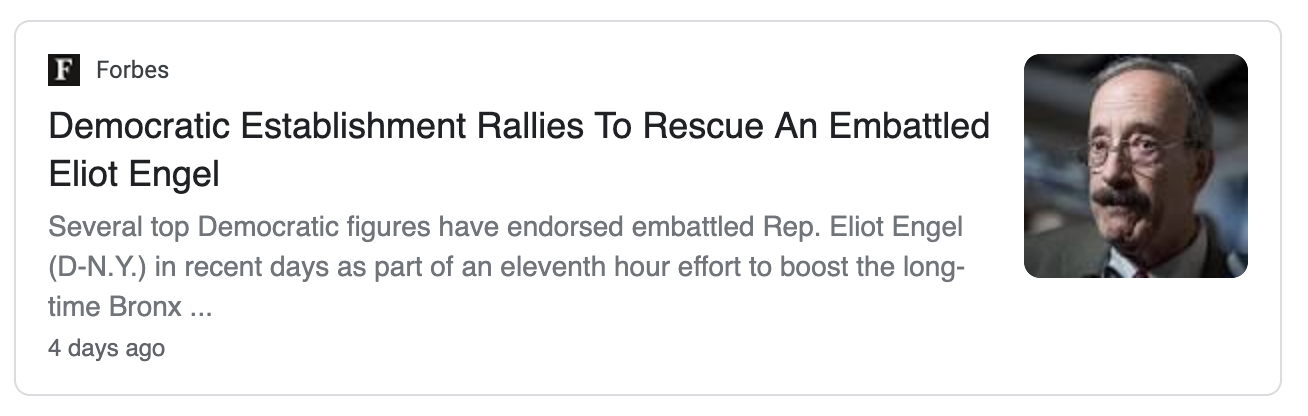 Eliot Engel bad news