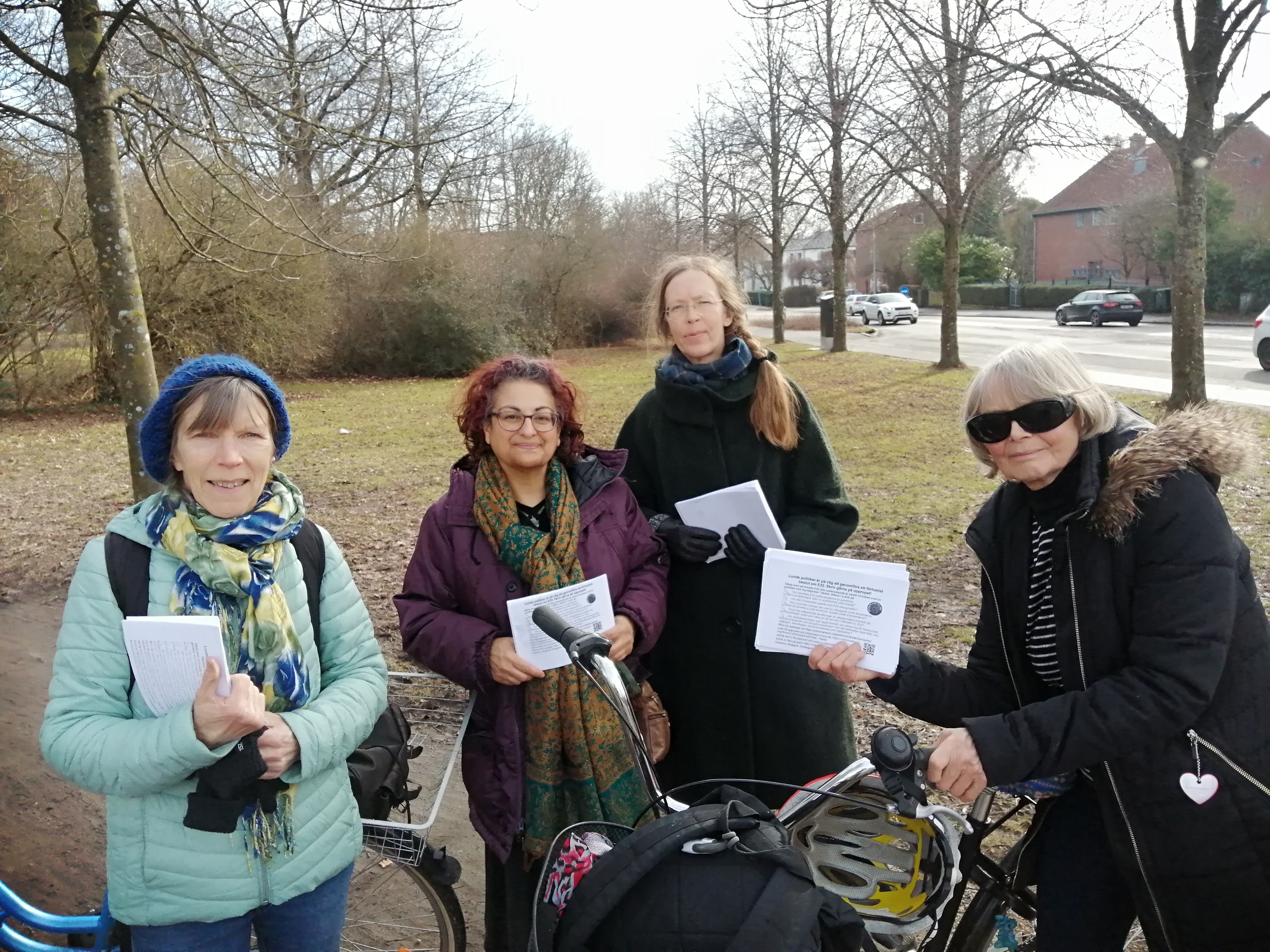 Marja, Sima, Anna, Ninni, Lund, 24-2-21