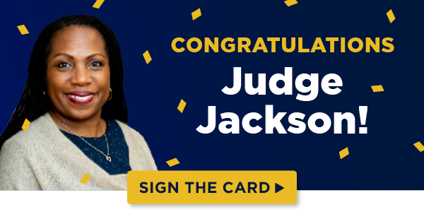 CONGRATULATIONS JUDGE JACKSON!