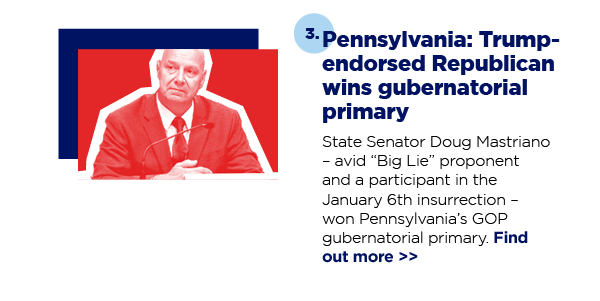 3. Bad news in Pennsylvania: Trump-endorsed Republican wins gubernatorial primary