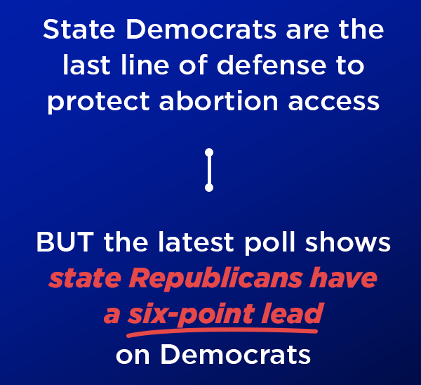State Democrats are facing a flew of special elections BUT the latest poll shows state Republicans have a six-point lead on Democrats