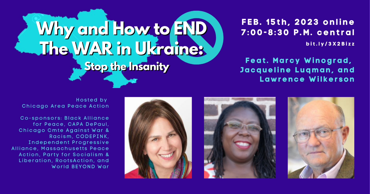 Why and How to End the War in Ukraine Action Network