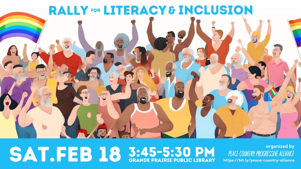 Rally for Inclusion and Literacy Sat Feb 18 3:45 - 5:30