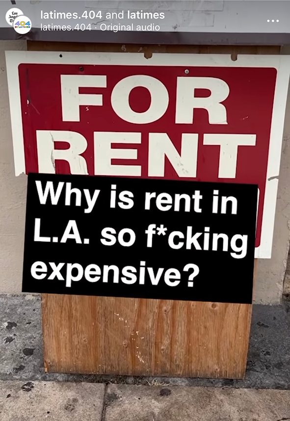 LATimes.404 video on why rent in LA is so expensive