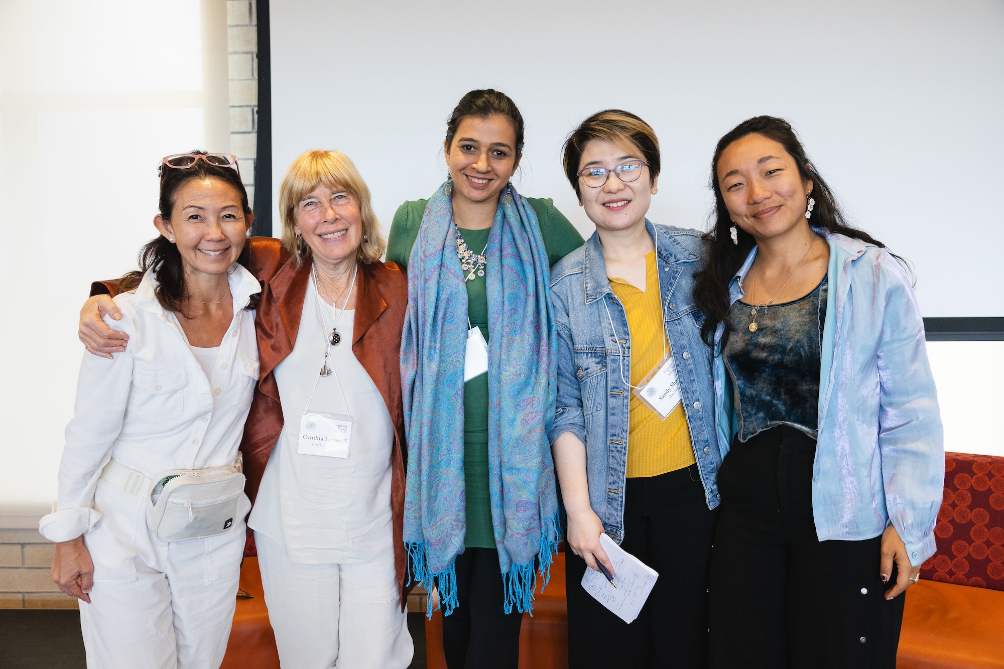L-R: Christine Ahn (Women Cross DMZ), Cynthia Lazaroff (Women transforming Our Nuclear Legacy ), Sara Haghdoosti (Win Without War), Sandy Shan (Justice is Global), Cathi Choi (Women Cross DMZ)