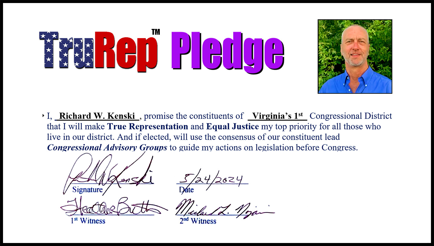 Richard Kenski's TruRep Pledge Richard Kenski's TruRep Pledge