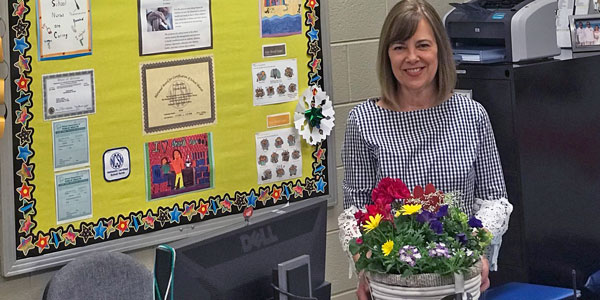School nurse Donna Rehm
