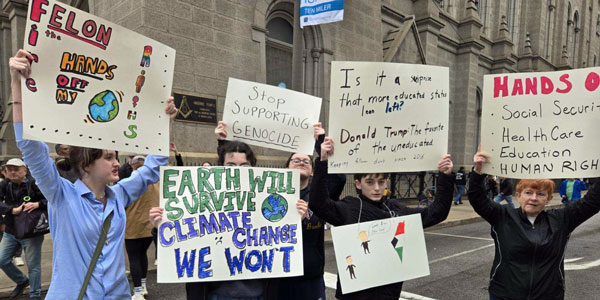 Group at a rally.