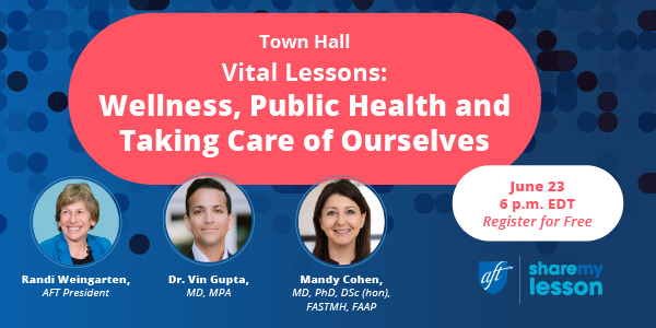 Wellness town hall for AFT members.
