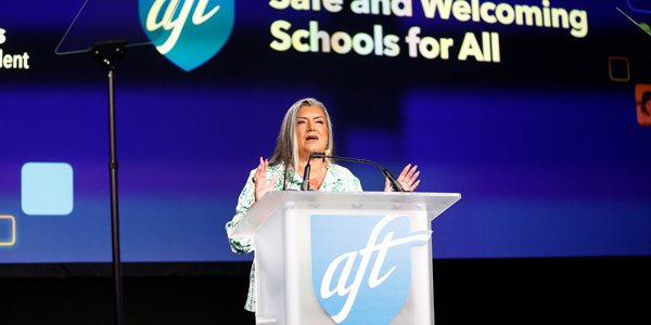 AFT Executive Vice President Evelyn DeJesus