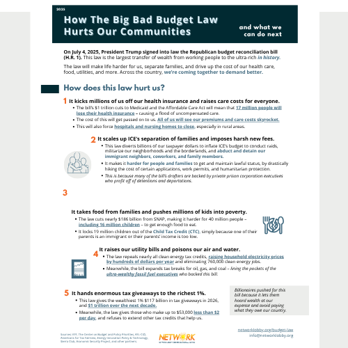 Bid Bad Budget Law One-pager