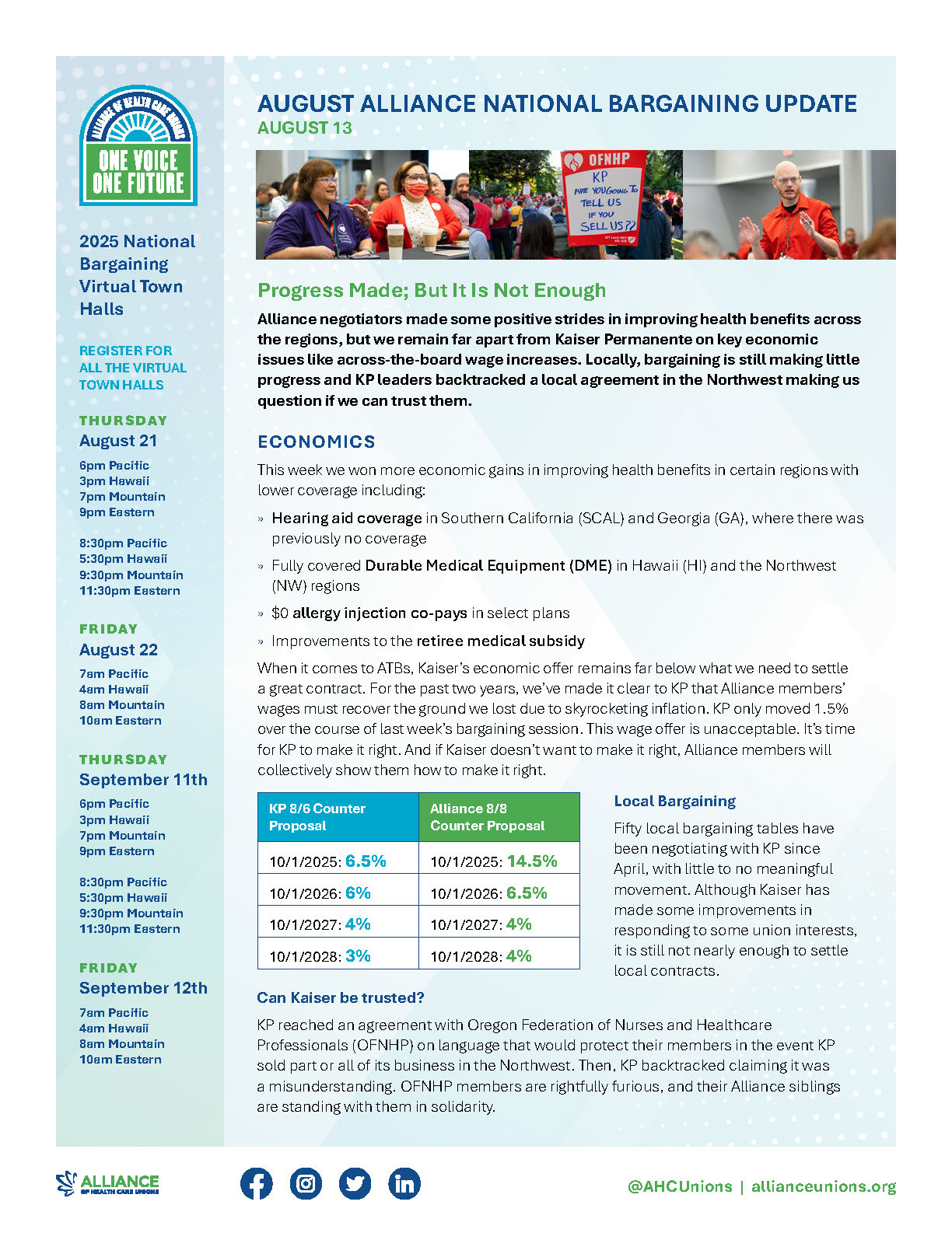 Town Hall Flier Page 1