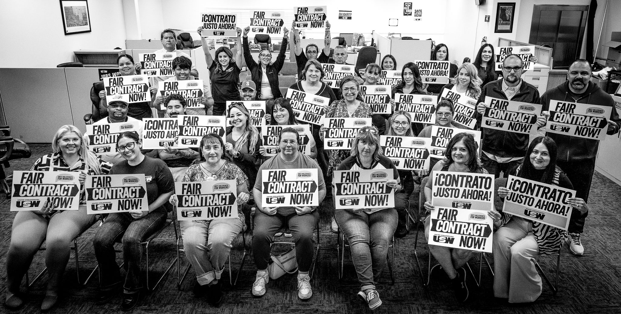 USW Local 7600 members and supporters