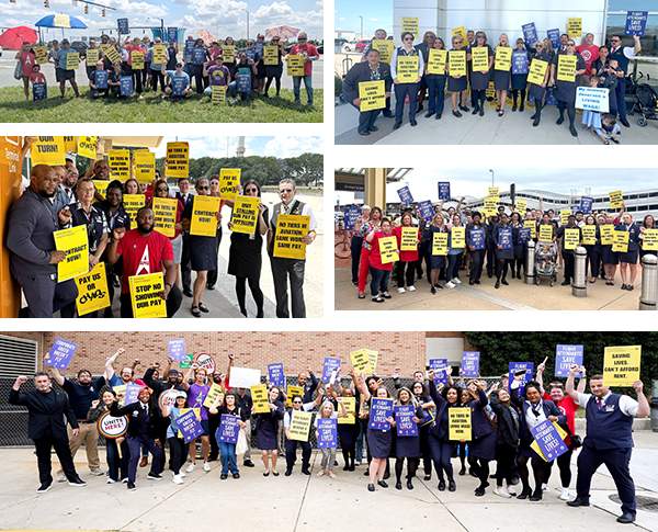 PSA Flight Attendant Picket Around Country
