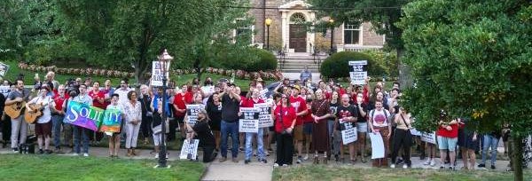 PPG Strikers and Allies Rally at Block House