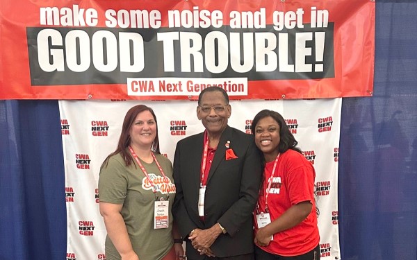 CWA Next Gen Members with Claude Cummings at 2025 Convention