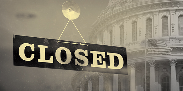 Capitol with closed sign Capitol with closed sign