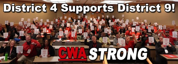 CWA District 4 Annual Education Conference Attendees Support D9 Frontier Bargaining