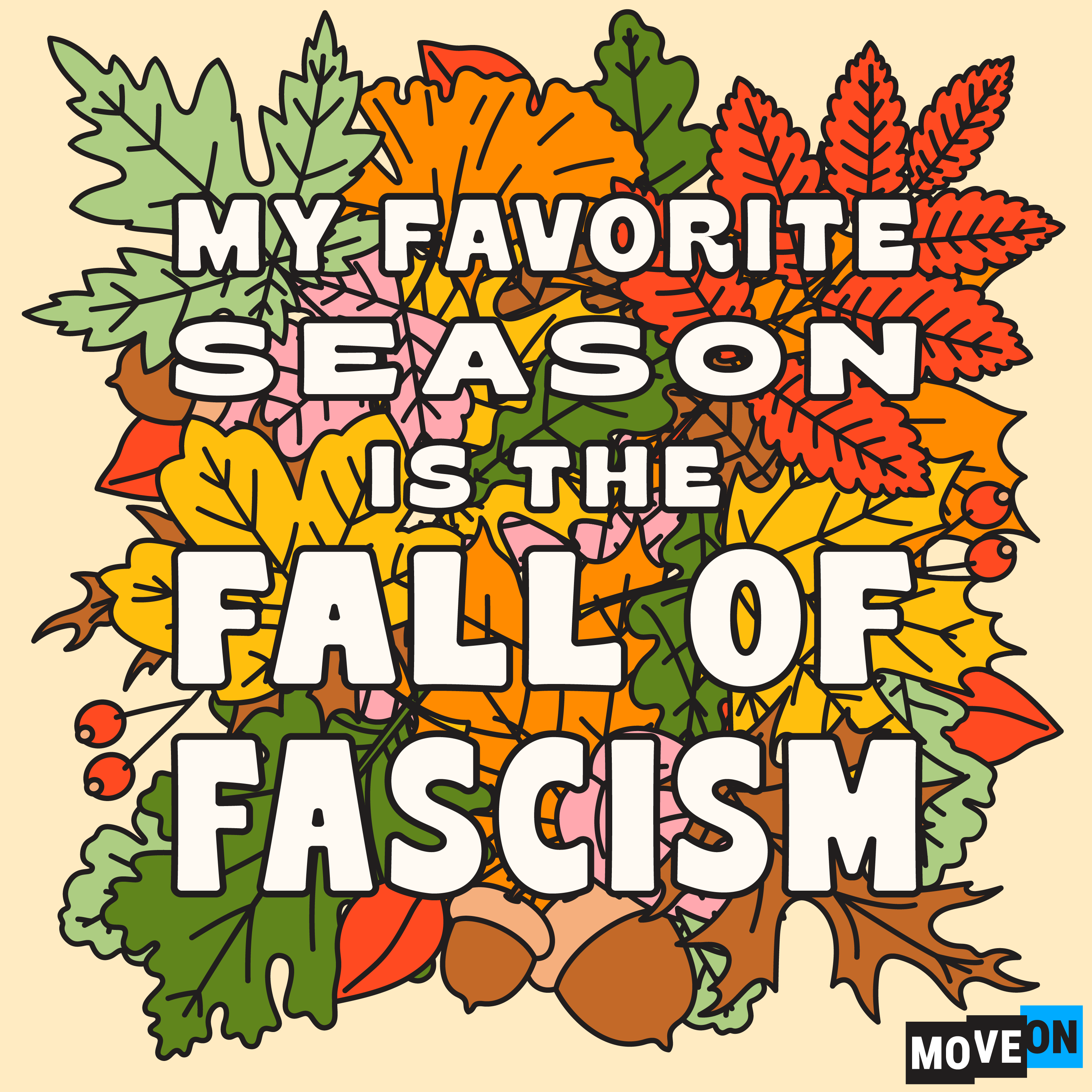Fall of fascism sticker