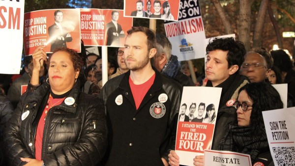 NewsGuild-CWA Rallies for Fired Four at Condé Nast