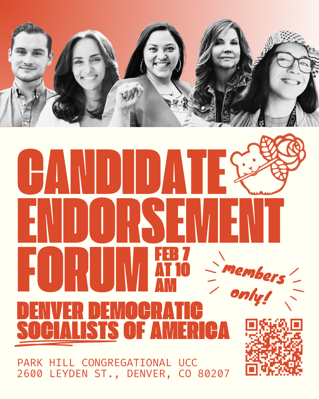 Candidate Endorsement Forum Graphic