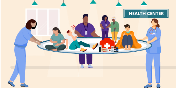 Public health nurses hold the safety net together/illustration