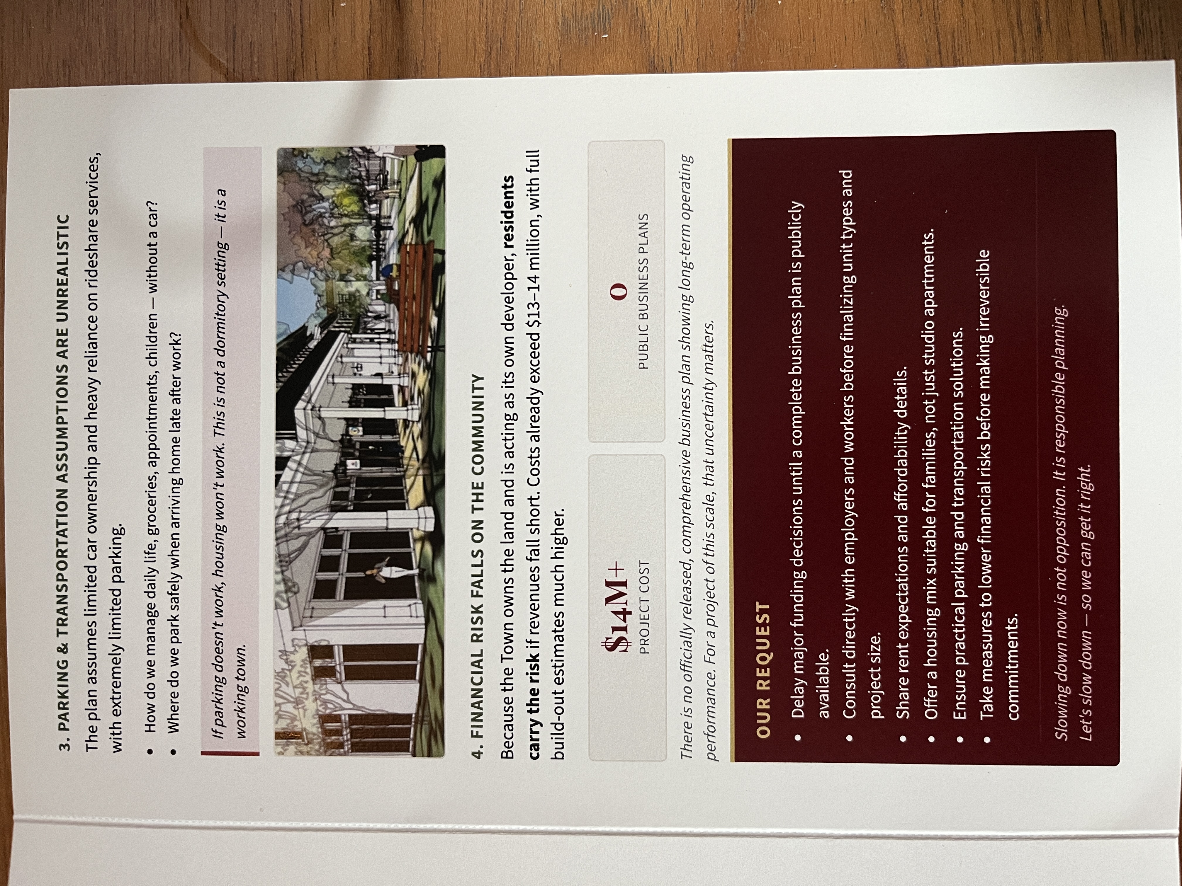 inside back cover of brochure from Bouchon Bakery about Yountville Commons