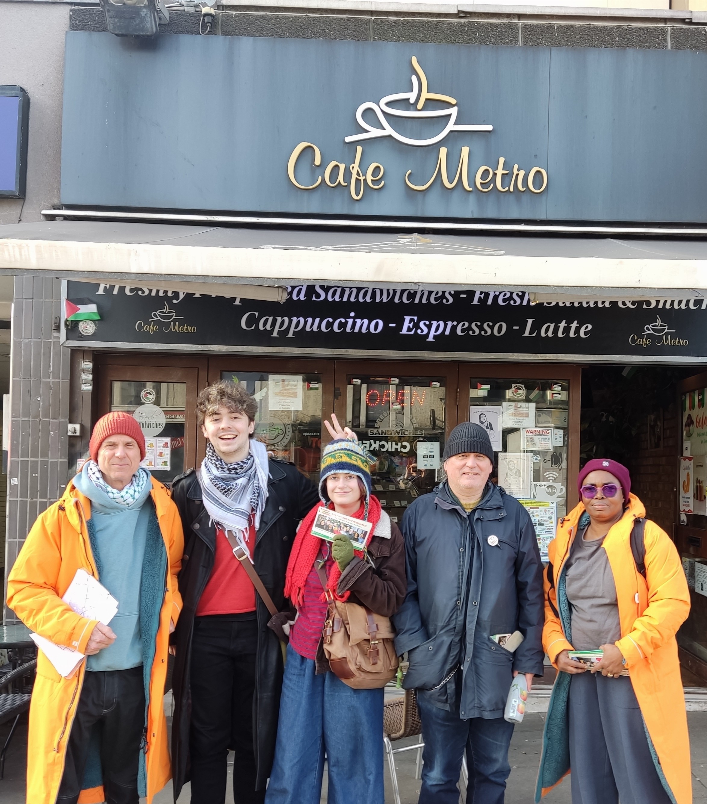 ICI Team Junction meeting for canvassing at Café Metro