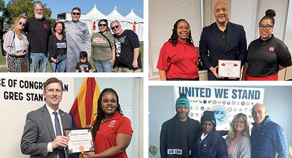 CWA Political Activists Visit Lawmakers