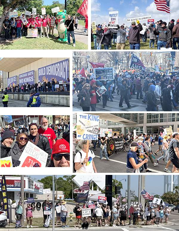 CWAers Participated in No Kings Rallies Around the Country