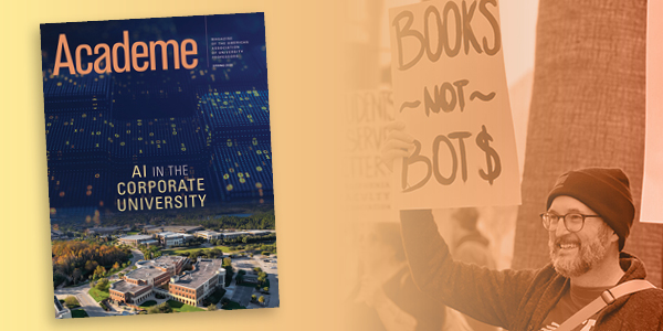 The front of a journal article titled "Academe." 