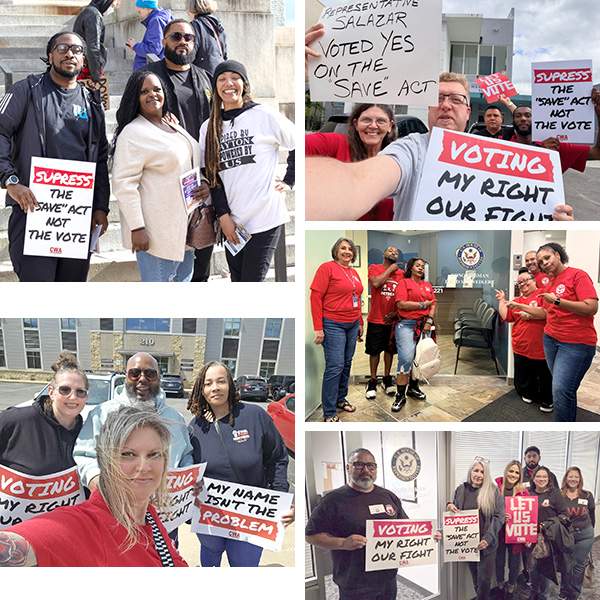 CWA Political Activists participated in Accountability April