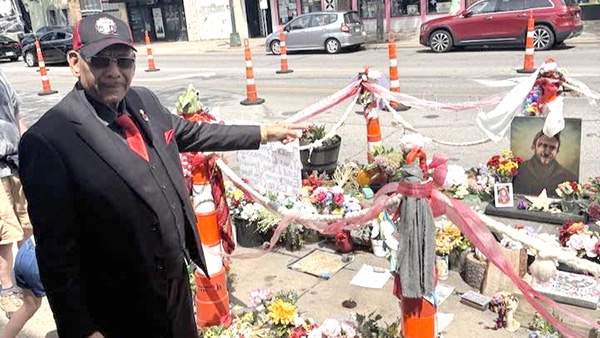 CWA President Cummings Visited the Alex Pretti Memorial in Minneapolis
