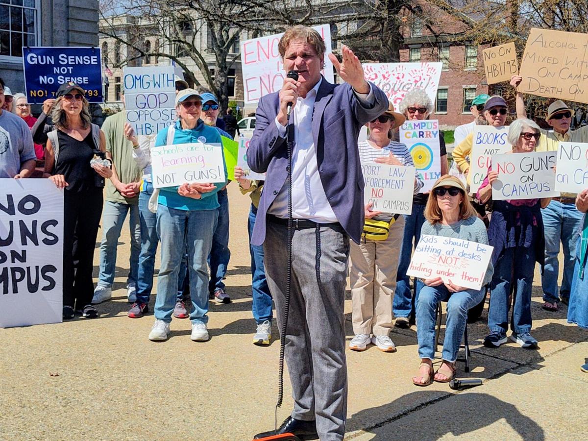 New Hampshire rally opposing guns on campus