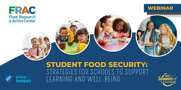 A graphic that features a group of children eating food. 