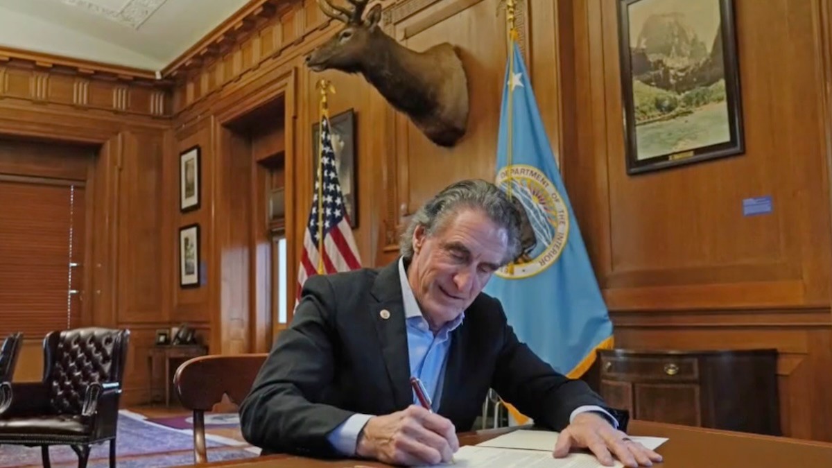 Doug Burgum in his office
