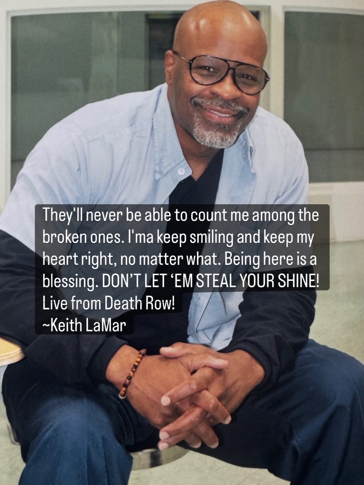 Keith LaMar in his cell