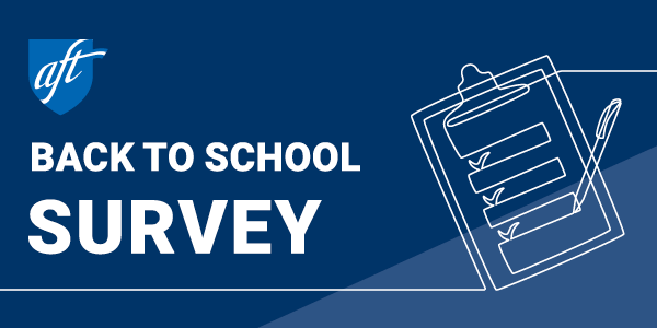 A graphic that says "Back-to-school survey" A graphic that says "Back-to-school survey"
