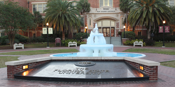 A college campus. A college campus.