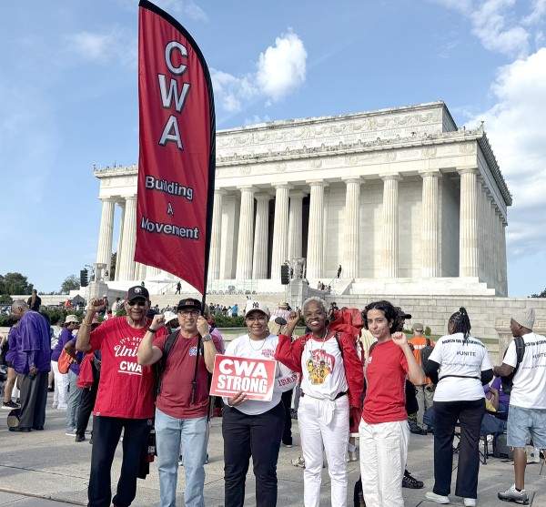 CWAers participated in the March on Washington Anniversary to fight for voting rights
